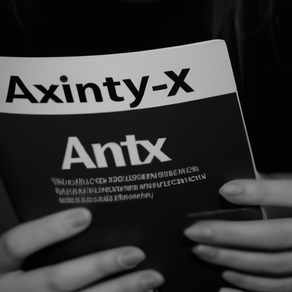 Person reading anxiety guide